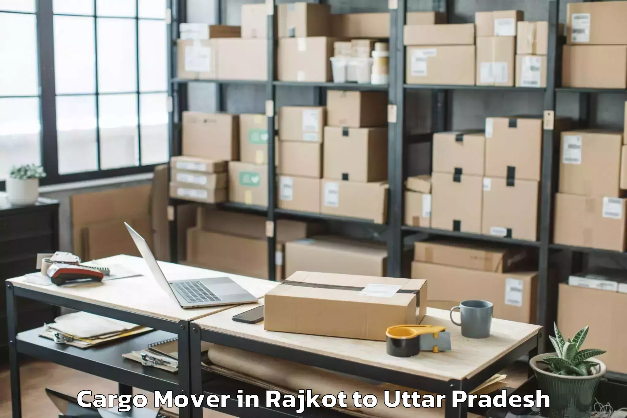 Rajkot to Uttar Pradesh Cargo Mover Booking